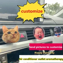Diy Customize The Car Air Freshener Auto Creative Pattern Air Vent Clip Perfume Fragrance Diffuser Car Interior Accessories