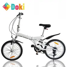 Doki Toy 2021 New 20-inch Adult Men And Women Children 6 Speed Folding Bike Road Bike Speed Bike Gift Car