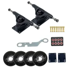 Double Rocker Professional Action 5inch Skateboard trucks with 95A 52×32mm Skateboard Wheels With Bearings Skateboard Bridge