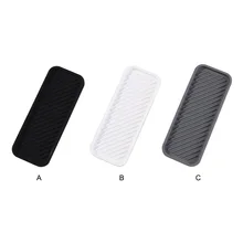 Drain Pad Silicone Heat Resistant Tableware Water Cup Drying Mat Organizer Reusable Draining Tray Protector White