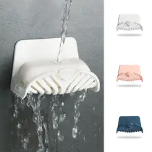 Draining Plastic Wall-mounted Double Layer Soap Case Soap Dish Rack Organizer Soap Holder