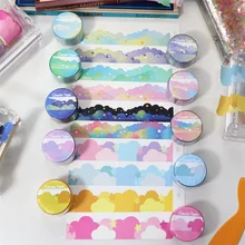 Dream cloud starry sky Masking Washi Tape Cute Art Decorative Adhesive Tape Diy Scrapbooking Sticker Label Stationery