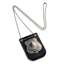 Dress Up Occupation Pretend Play America Police Special Agent Officer Badges Card ID Cards Holder With Chain And Belt Clip