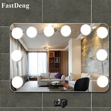 Dressing Table Stepless Dimmable Hollywood Vanity Mirror Light 5V Dimmable LED Makeup Mirror Light Bulb USB Power Supply