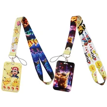 ER1699 Japanese Anime Lanyard Card ID Holder Car KeyChain ID Card Pass Gym Mobile Phone Badge Kids Key Ring Holder Jewelry