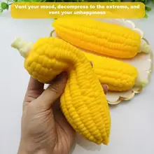 Elastic Toys Vibrant Color TPR Comfortable Corn Squeeze Unzip Toy   Unzip Toys  for Family