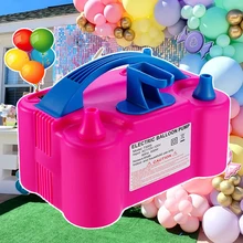 Electric Balloon Air Pump Inflator Dual-Nozzle Machine Ballon Stand For Wedding Decoration Baby Shower Birthday Party Supplies