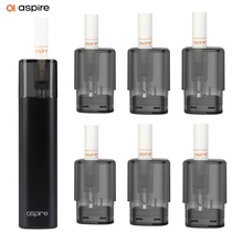 Electronic Cigarette Aspire Vilter Vape Kit Plus 6PCS Pods With 1.0ohm Mesh Coil Vaper Mod Ee-cigarette Filter Drip Tip Design