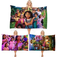 Encanto Mirabel Child Bath Towel Girl Microfiber Bath Robe Disney Cartoon Bathing Beach Towels Wrap Dress Spa Bathroom Bathrobe
