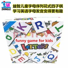 English Board Game Children English Card Alphabet Board Game Letters Card Game for Kids
