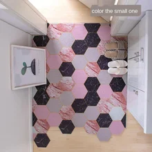 Entrance Doormat Living Room Bedroom Hallway Indoor Outdoor Door Mat Carpet Non-slip Cuttable Hexagon Printed Pattern Mat Carpet