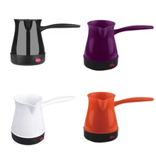 Europe Plug Stainless Steel + ABS Material-Top Self-heating Espresso Moka Pot 5 Cup Coffee Maker  300ml/500w/5 Cup