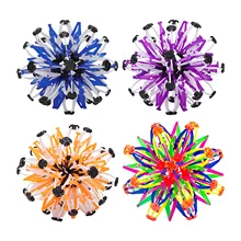 Expanding Ball Toy Colorful Expandable Magic Ball Baby Throwing Toy Stretching Shrinking Ball Stress Relief Sphere Toy for Kids