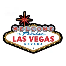 FABULOUS LAS VEGAS SIGN Die-cut Sticker STICKER Funny Car Stickers Auto Decals 13cm*9cm
