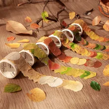 Fall Washi Tape Fallen Leaves Masking Tape Decorative Leaves for Fall Thanksgiving Scrapbook Journal Gift wrap  50 petals/roll