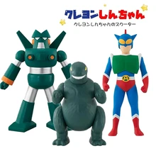 Famous Anime Characters Crayon Shin-chan Monster Kondam Robot Akushon kamen Model Action Figure Child Toy Gift