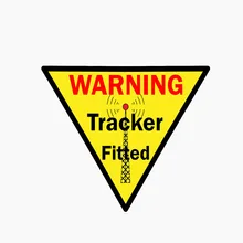 Fashion Car Sticker GPS Warning Tracker Fitted Sunscreen Waterproof Decoration Decals PVC 11cm*9cm