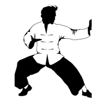 Fashion Martial Art Action Modeling Car Sticker PVC Body Windshield Auto Decal Motorcycle Laptop Decoration Exquisite Waterproof