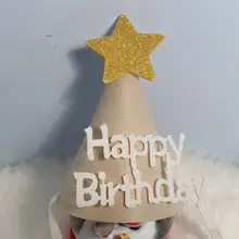 Fashion Party Headwear Cotton Pattern Birthday Hat Adorable Excellent Workmanship Funny Cone Kids Birthday Party Hats