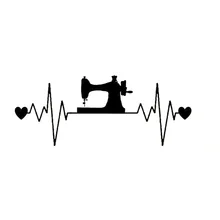 Fashion Sewing Lifeline Heartbeat Auto Sticker Pvc Personality High Quality Waterproof Exquisite Car Decal Customizable Colors