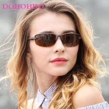 Fashion Women Sexy Semi-rimless Polarized Sunglasses Outdoor Sports Safe Driving Sun Glasses Square Vintage Gafas De Sol UV400