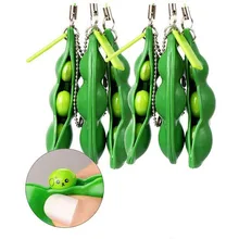 Fidget Toys Pack Anti Stress Peas Squishy Squeeze Decompression Toys Kawaii Funny Antiestres Beans Keychain Child Adults Toy