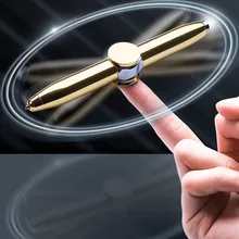 Fidget spinner pen Fun Creative Multi-Function LED Rotate Decompression Gyroscope Metal Ballpoint Pen Fashion Office School