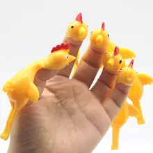 Finger Ejection Turkey Sticky Sticky Elastic Rubber Chicken Angry Chicken Fly Ejection Chick Sticking To The Wall