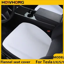 Flannel Upholstered Seat Cover For Tesla Model 3 X S Y High Quality Snug Warm Cushion Car Modified Interior Decorate Accessories