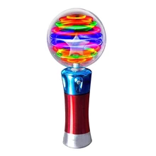 Flashing Round Ball Sticks Glowing Star Spinning Ball Wand Stick Photo Props