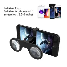 Folding 3D VR Glasses Portable BOX Storm Virtual Reality Glasses Magic Mirror 3D VR Glass For 4.0 Inch-6 Inch Phone Accessories