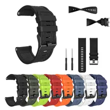 For Garmin Fenix/Fenix 2 Check Pattern Silicone Strap Band Easy Fit 26mm Width Soft Silicone Watch Strap with 2 Screwdriver Hot
