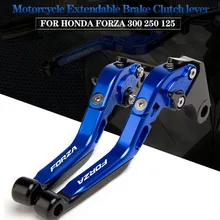 For HONDA FORZA 300 250 125 FORZA300 Motorcycle Accessories CNC Adjustable Foldable Extendable Scooter brake Clutch lever