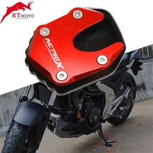 For HONDA NC750X NC 750X NC750 X 2021-2022 Motorcycle CNC Foot Side Stand Pad Plate Kickstand Enlarger Support Extension