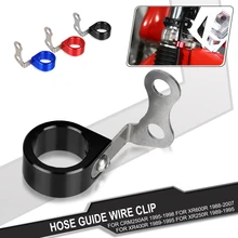 For Honda CRM250AR XR600R XR400R XR250R Motorcycle Front Brake Hose Line Bottom Guide Hose Guide Wire Clip Accessories Parts