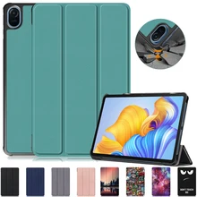 For Huawei Honor Pad 8 Tablet Case 2022 HEY-W09 PU Leather Tri-Folding Stand Magnetic Flip Stand for Honor Pad 8 Case Cover Kids