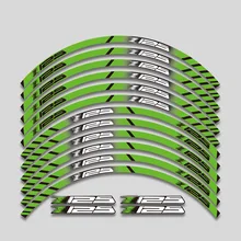 For Kawasaki Z125 z 125 Motorcycle Wheel Tire Rim Decoration Adhesive waterproof Reflective Decal Sticker