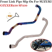 For SUZUKI GIXXER 250 GIXXER250 SF250 Motorcycle Exhaust Muffler Escape Slip On Modified Motorbike Front Tube Middle Link Pipe