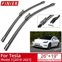 For Tesla Model 3 2018-2021 Car Accessories Front Windscreen Wiper Blade Brushes 2018 2019 2020 2021