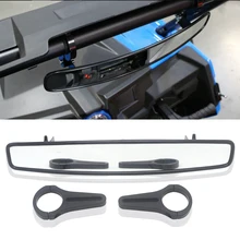 For Yamaha Rhino Top for Honda 1.75" UTV Wide Rear View Mirror Racing Mirror for Polaris RZR Rangers 800 1000 XP 900 1000