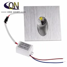 Free Shipping 6pcs/lot Dimmable 3W LED Recessed Wall Light LED Wall Lamps Living room Bedroom Step Stair Corridor Light 85-265V