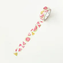 Free shipping 2 rolls/set  15mm*7m  high quality  washi paper  tape/color watermelon and strawberry masking  japan  washi tape