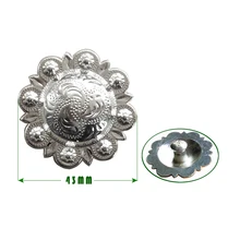 Free shipping zinc diecasting buckle&concho two sizes.with screw at the back(BKZ8056)