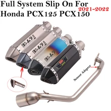 Full System For Honda PCX125 PCX150 PCX 125 150 2021 2022 Motorcycle Yoshimura Exhaust Escape Muffler DB Killer Front Mid Pipe
