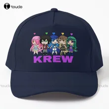 Funneh And The Krew Family Baseball Cap Men'S Hats Street Skateboard Denim Color Outdoor Cotton Caps Hip Hop Trucker Hats Gift