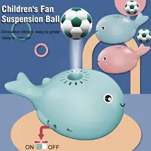 Funny Dolphin Electric Blowing Floating Ball Toy Cute Children Balancing Ball 2 Mini Whale Color Floating Gift Toy Kids Mod O5H3