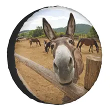 Funny Donkey Spare Wheel Tire Cover for Honda CRV Animal Jeep RV SUV Trailer Vehicle Accessories 14-17