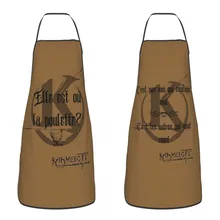 Funny Kaamelott Poulette Quote Bib Aprons Women Men Unisex Kitchen Chef Tablier Cuisine for Cooking Baking Painting