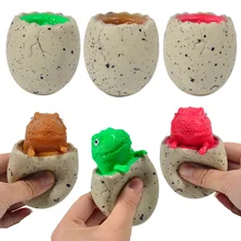 Funny Vent Dinosaur Cup Squeeze Anti-stress Toy Hide and Seek Figures Novelty Stress Relief Fidget Toys for Kids Adults