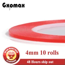 GP WHOLESALES 10 rolls 4mm*25M  High Temperature Resist  Double Bond Adhesive PET Tape for cellphone  Mirror  Home Parts Fix